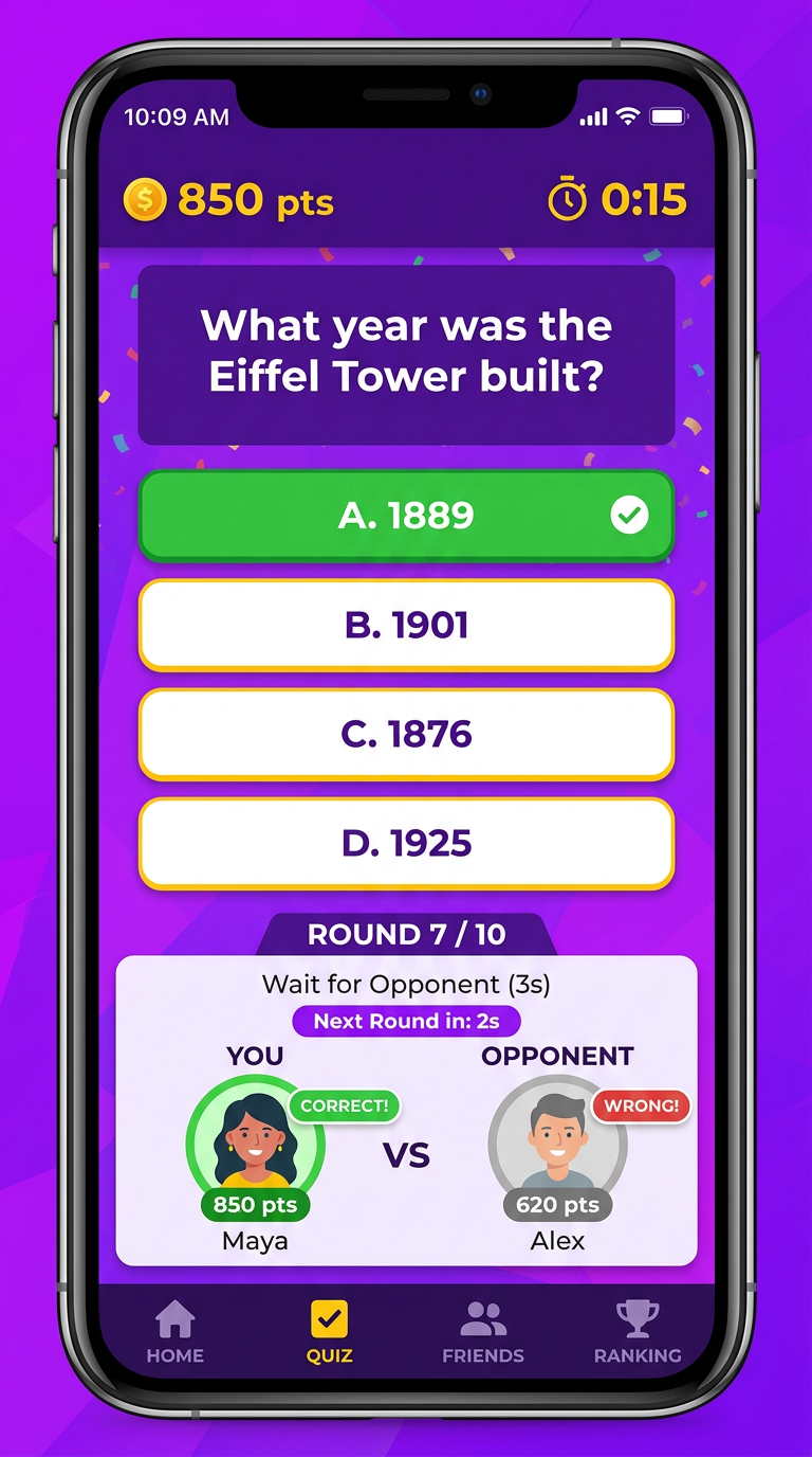 QuizDrop app screenshot